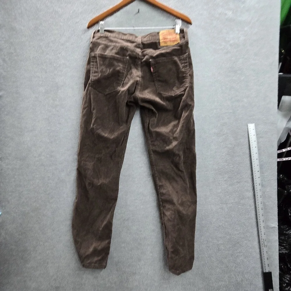 Levi's 511 Men Jeans 31X30 Brown Slim Fit Corduroy 27
